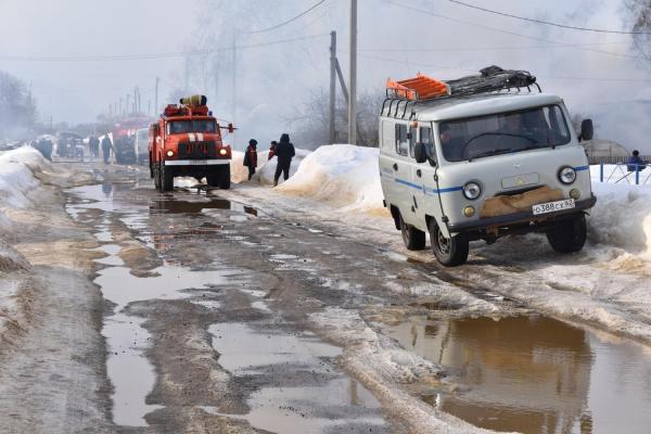 В Рязанской области сгорел жилой дом 8 марта