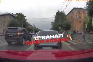 В Рязани засняли нарушающего ПДД водителя