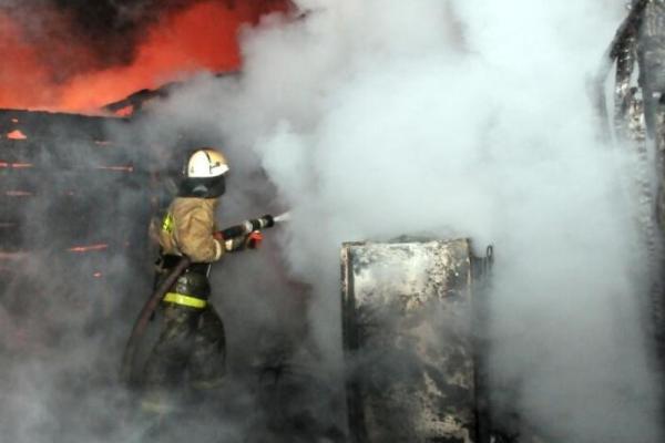 В Рязанской области произошел крупный пожар, есть пострадавший