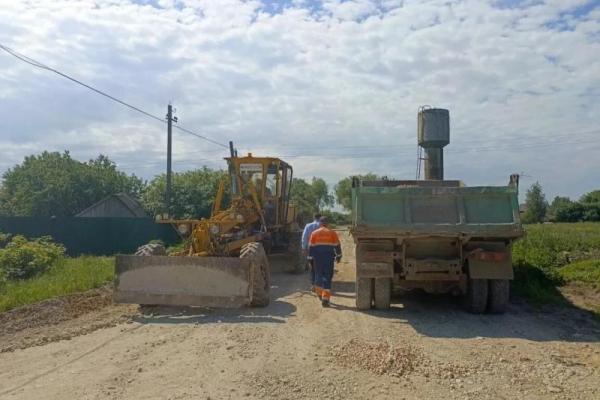 В поселке Ермишь начали ремонт на Октябрьском переулке