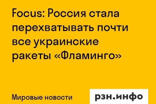 Focus: Россия стала перехватывать почти все украинские ракеты «Фламинго»