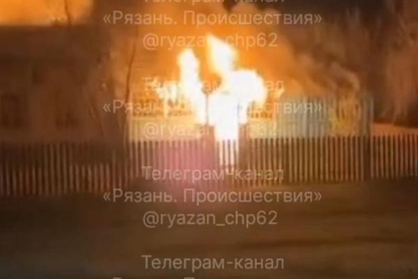 В Рязанской области произошел пожар в жилом доме